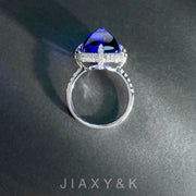 Natural Tanzanite and Diamond Ring - Jiaxyk